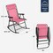 Best Choice Products Folding Outdoor Zero Gravity Rocking Lounge Chair w/ Headrest Pillow